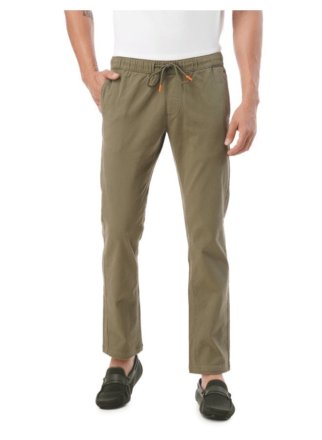 fyltr Men's Taper Fit Stretch Cotton Joggers with Elasticated Waistband & Drawstrings - Image 1